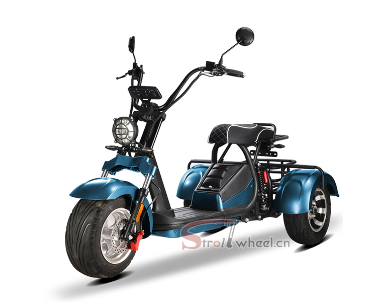StrollWheel HM-3 รถสกูตเตอร์ไฟฟ้า 3 ล้อ Citycoco 2000W | แบตเตอรี่ 60V 20Ah | วิ่งไกล 50-60 กม. | สีหลากหลาย
