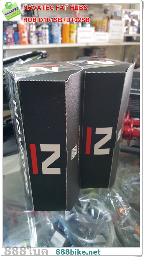 ดุมดิสเสือภูเขาล้อโต ดุมเสือภูเขา NOVATEC FAT BIKE, D101SB+D102SB (สีแดง) ขนาด 32 รู ดุมล้อโต ดุม fatbike