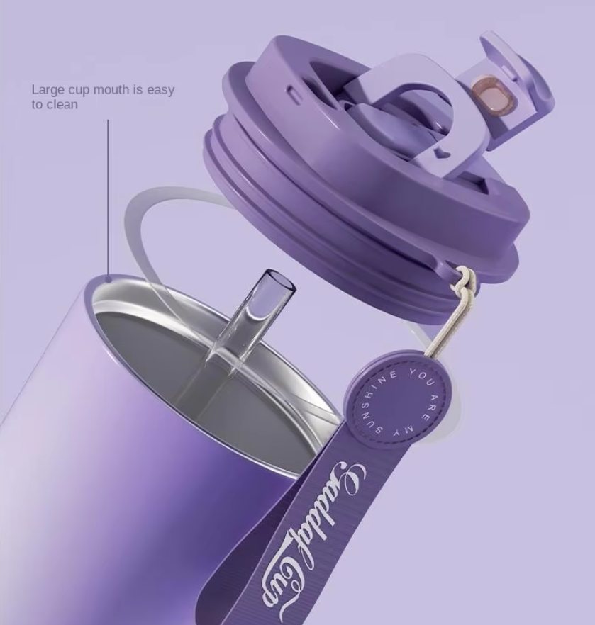 แก้วสแตนเลส หูหิ้วไนล่อน รุ่น 2024823-4 ขนาด 260 ml