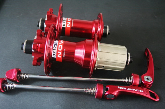 ดุมเสือภูเขา "NOVATEC" ดุมดิส หน้า/หลัง SuperLight FHD711/RHD712, 6 รู, 32H,