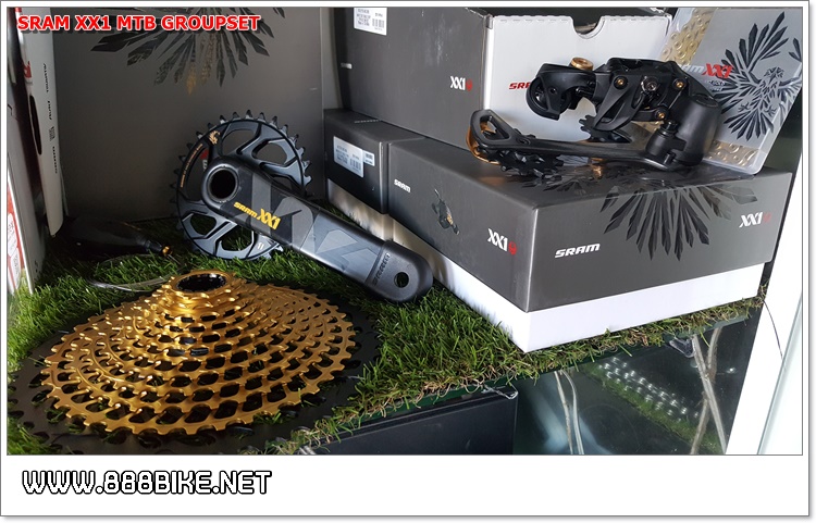 ชุดขับเคลื่อน SRAM XX1 EAGLE GROUPSET DUB , 1X12 SPEEDs (ไม่รวมกะโหลก) สีทอง