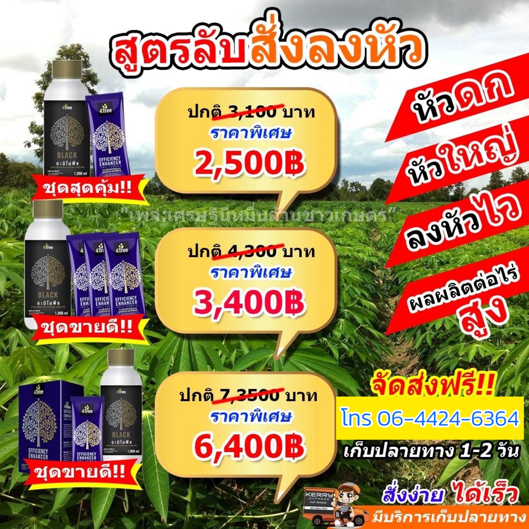 ชุดระเบิดหัวมัน สำหรับ 30 ไร่ ขึ้นไป