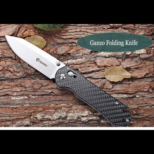มีดพับ Ganzo รุ่น G7452-CF ด้ามลายคาร์บอนไฟเบอร์ ของแท้ 100%