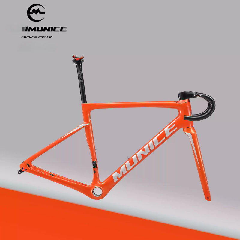 Munice R2 Ultra-Light Carbon Road Frame – Toray T800 + M46, Disc Brake Compatible, 970g, 9 Colors | 5-Year Warranty