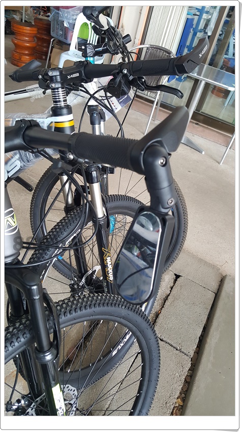 กระจกมองหลัง จักรยาน ROCES Bicycle Mirror, L-1 มีไฟ LED