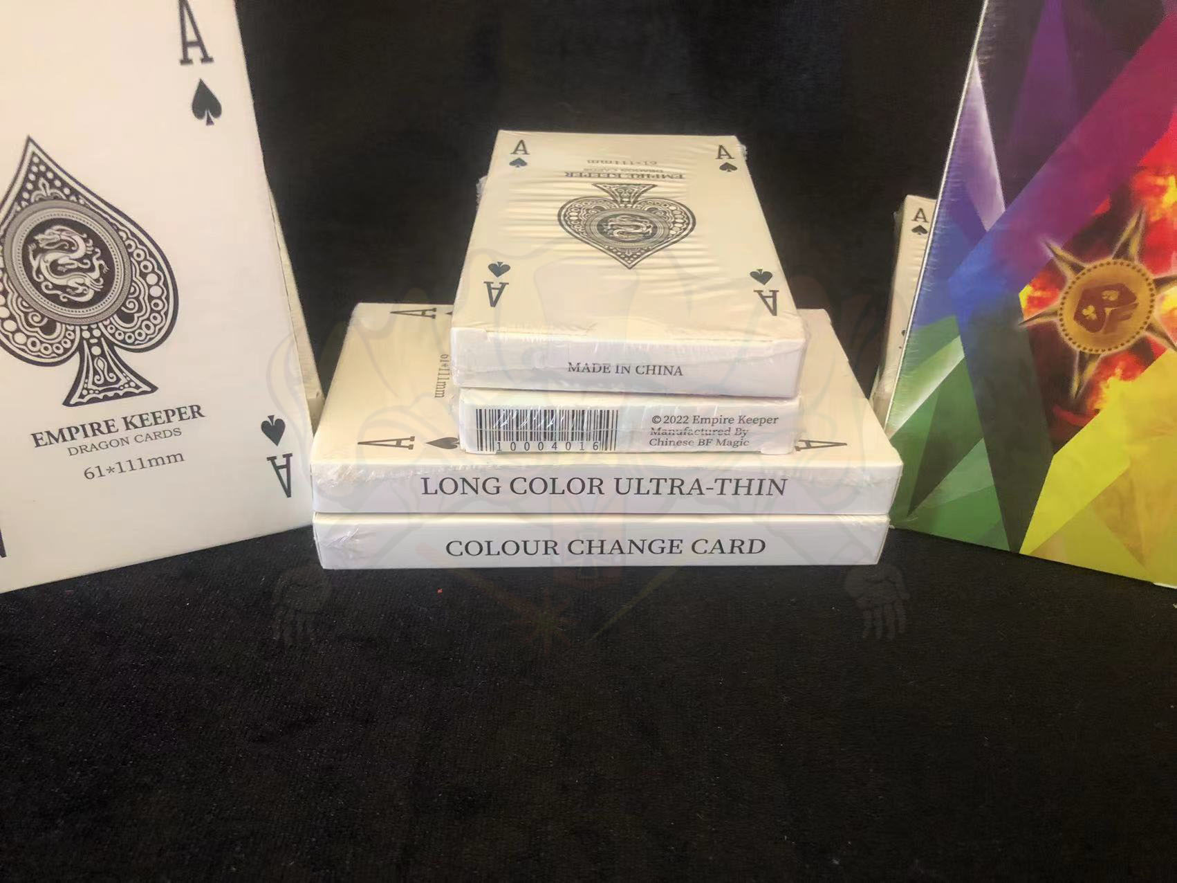การ์ดเนื้อบาง manipulation card รุ่นไต้หวัน หลากสี 61*111 mm