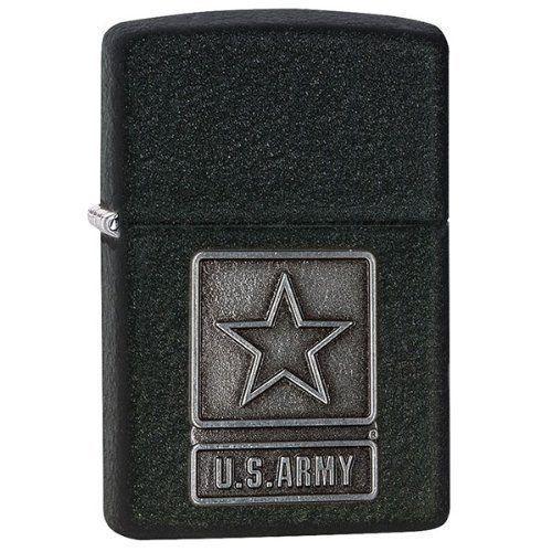 ไฟแช็ค Zippo แท้ 28583, United States Army, Emblem, Black Crackle Finish Lighter แท้นำเข้า 100%