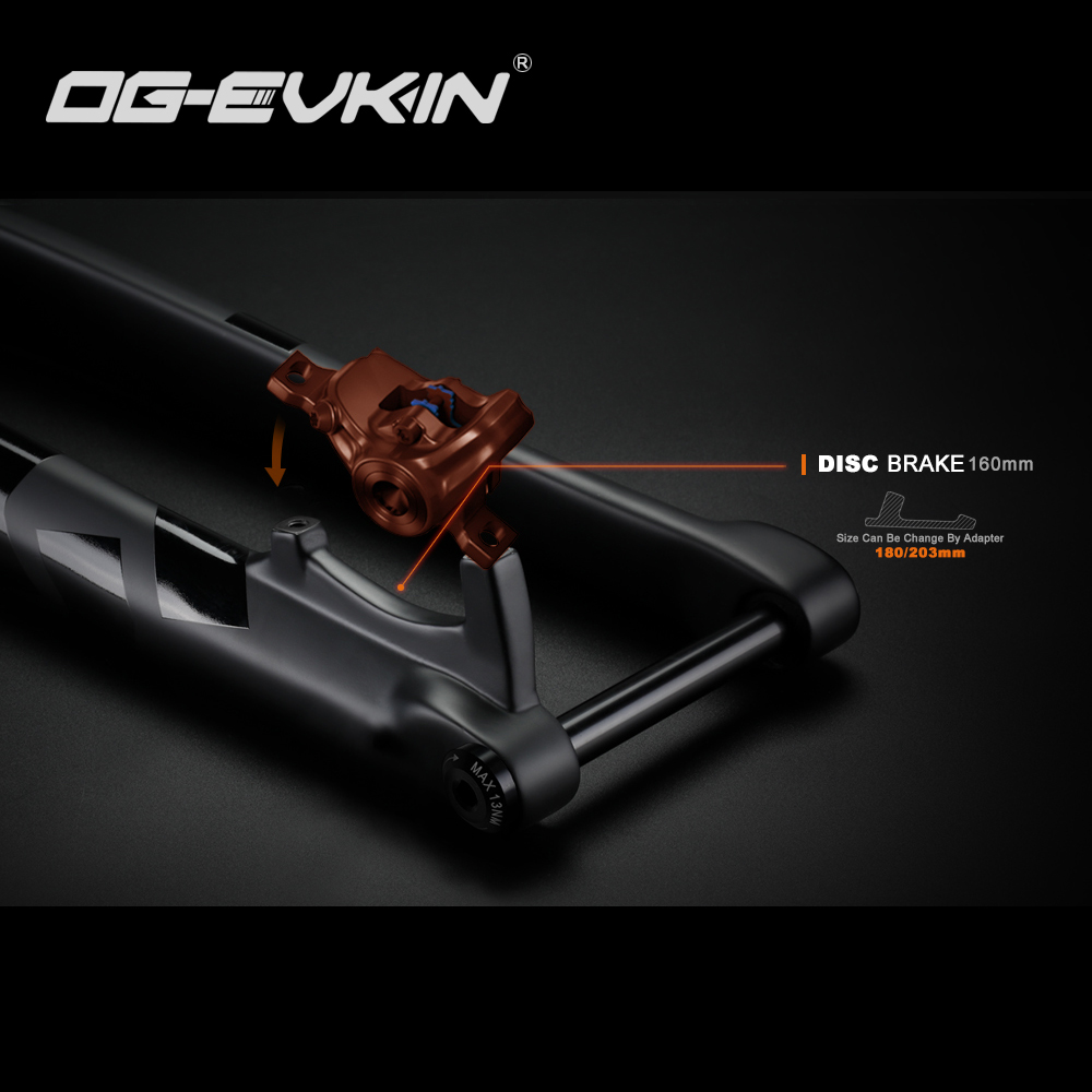 ตะเกียบคาร์บอนเสือภูเขา OG-EVKIN FK-006, 15x100mm, MTB Fork 27.5, 29er Carbon Mountain Bike
