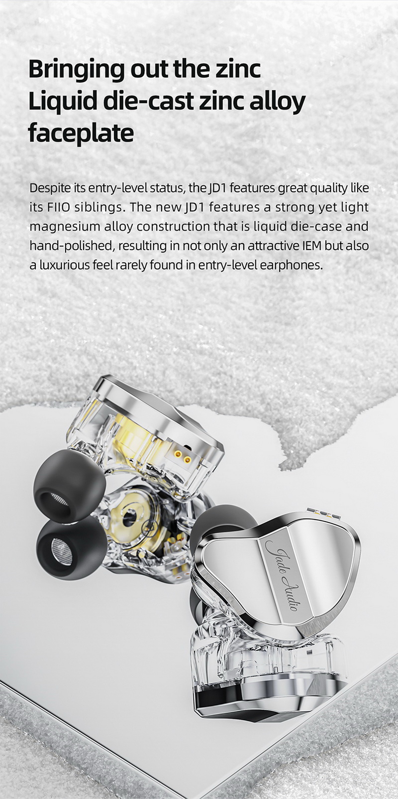 FiiO Jade Audio JD1 หูฟัง IEM ไดรเวอร์ Dynamic สุดคุ้ม รองรับ Hi-Res ประกันศูนย์ไทย