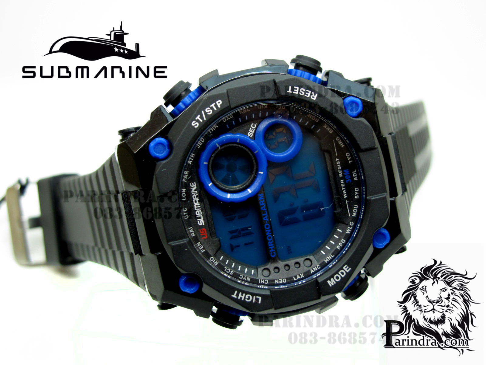 นาฬิกา US submarine TP1330M ดำ-น้ำเงิน