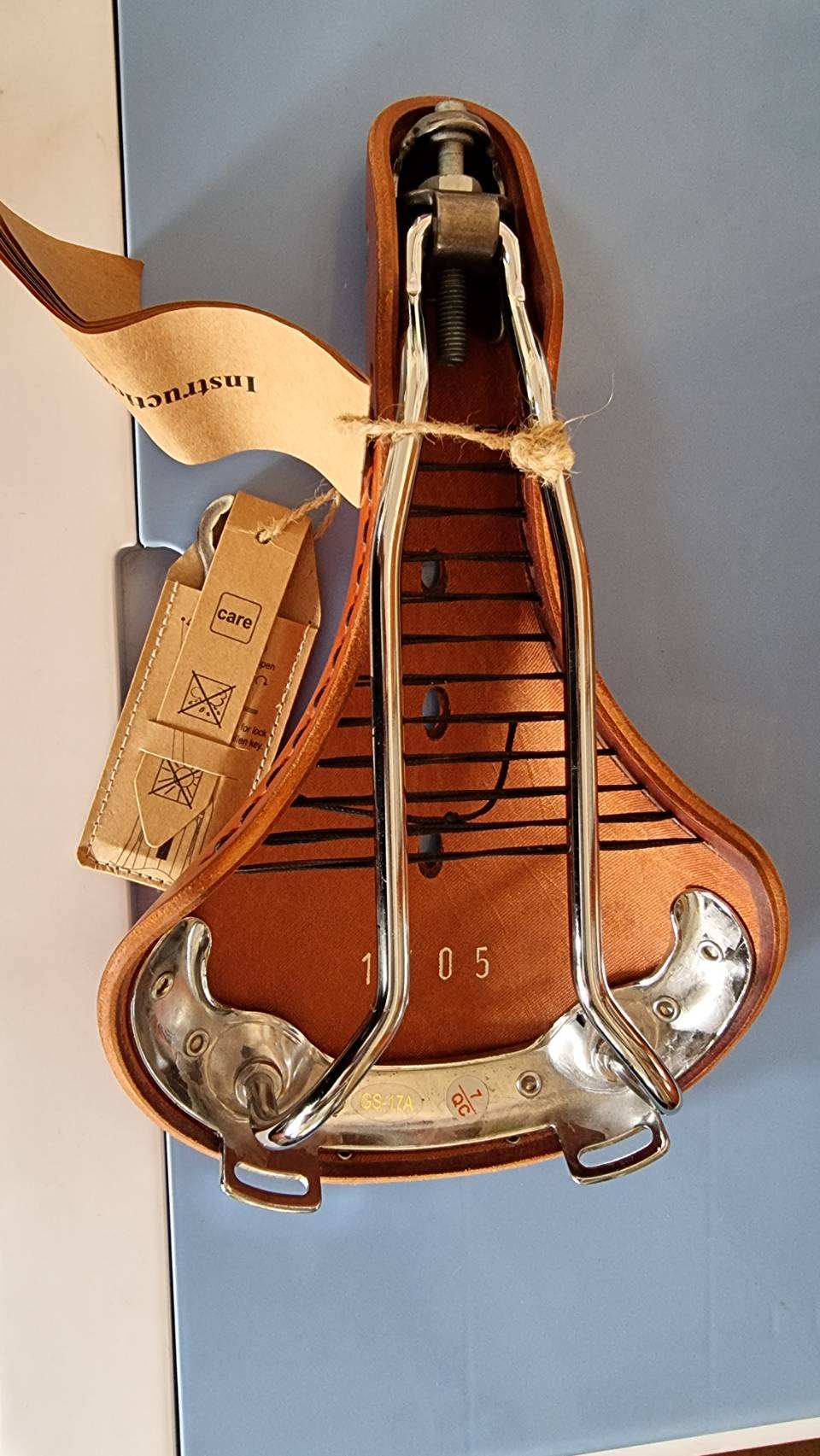 เบาะหนังวัว อานทัวร์ริ่ง DARKROCK(DR) D-ONE cowhide cushion Saddle ขนาด 170มม., GS17A