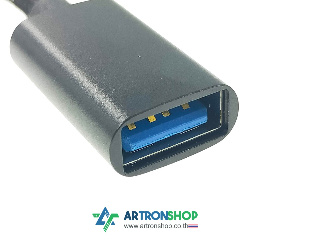 สาย USB-OTG แปลง MicroUSB USB-C เป็น USB Type-A female