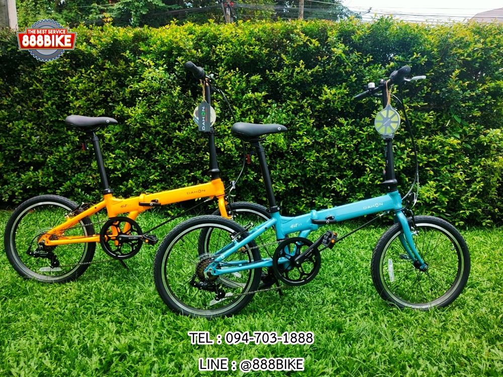 DAHON HIT D7 20 นิ้ว 7 Speed จักรยานพับพรีเมียม เฟรมอลูมิเนียม Dalloy ตะเกียบ Chromoly ระบบเกียร์ Shimano 7 Speed