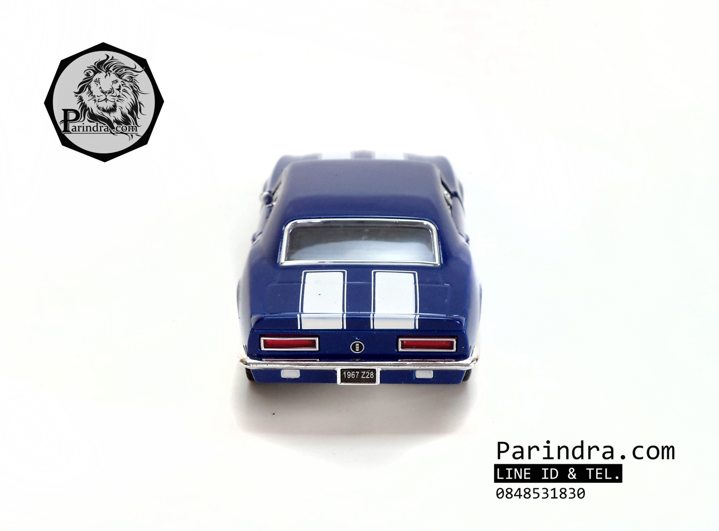 โมเดลรถเหล็ก รถ Chevrolet Camaro Z28 ปี 1967 สีน้ำเงิน