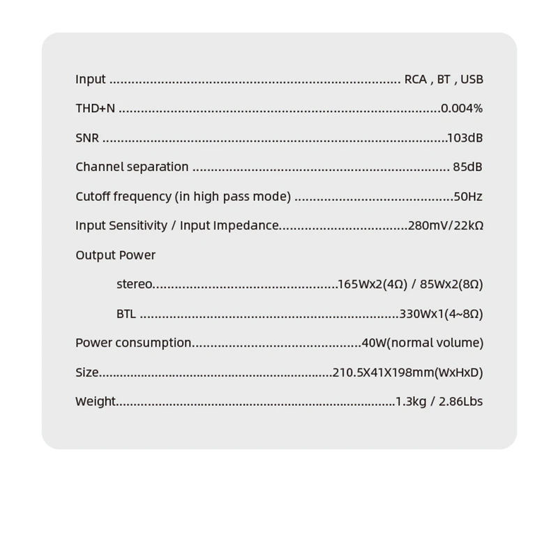ขาย SMSL A300 Power Amplifier ตั้งโต๊ะ รองรับ Bluetooth5.0 ประกันศูนย์ไทย
