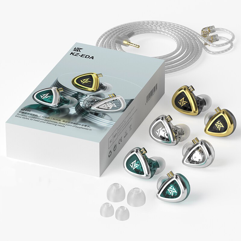 KZ EDA เซ็ตหูฟัง HiFi IEM ระดับมืออาชีพ ซื้อ 1 ได้ถึง 3 ประกันศูนย์ไทย