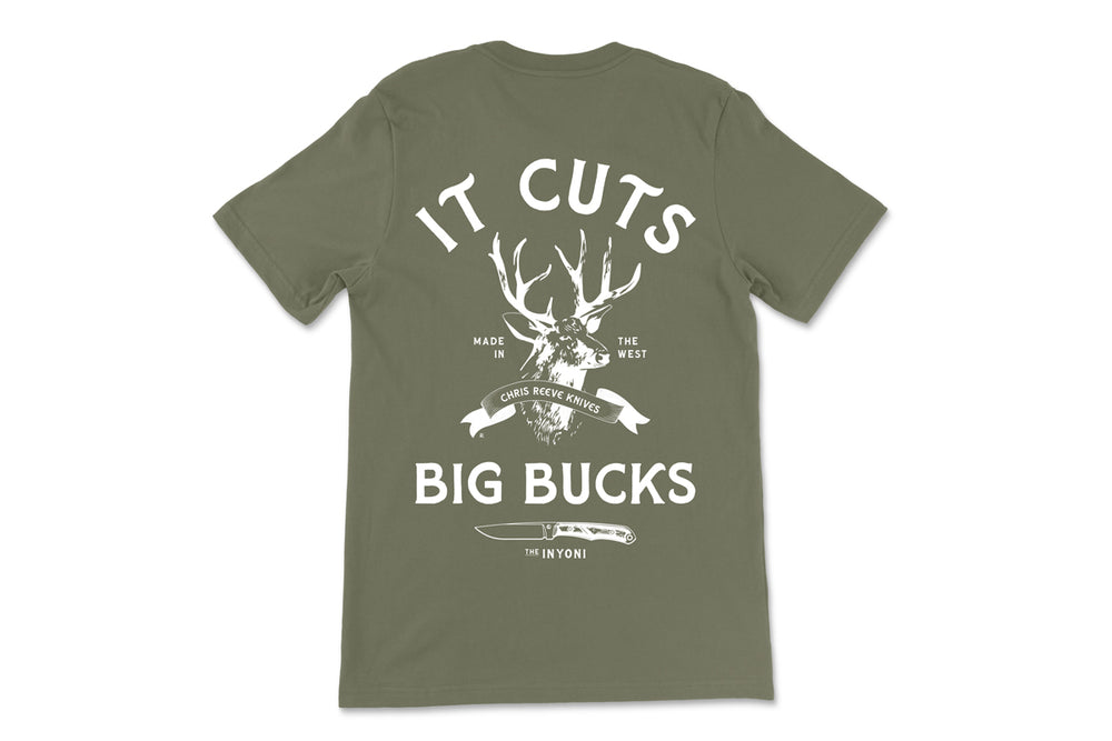CRK T-Shirt SS "Big Bucks"Military Green