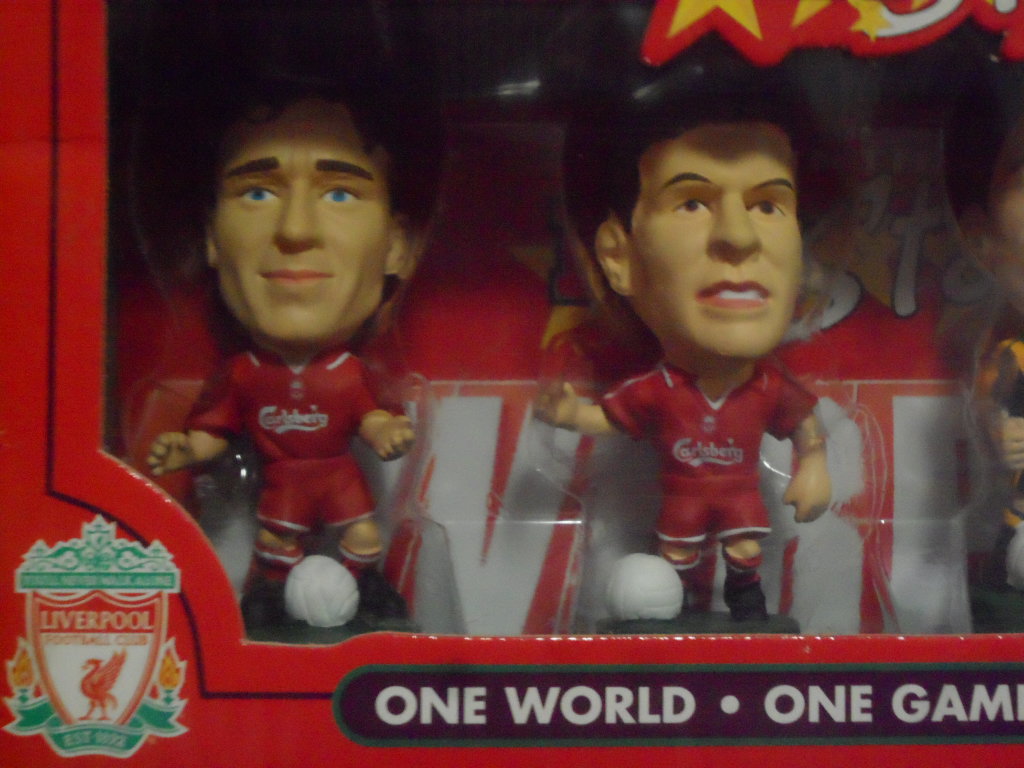 ตุ๊กตาโมเดลนักฟุตบอล ทีมแพ็ค 4x สโมสรลิเวอร์พูล โครินเธียน โปรสตาร์ - 4-Pack 2001 ใหม่ / 4x LIVERPOOL Football Club Corinthian ProStars Football Figure Team Pack - 4-Pack 2001 NEW