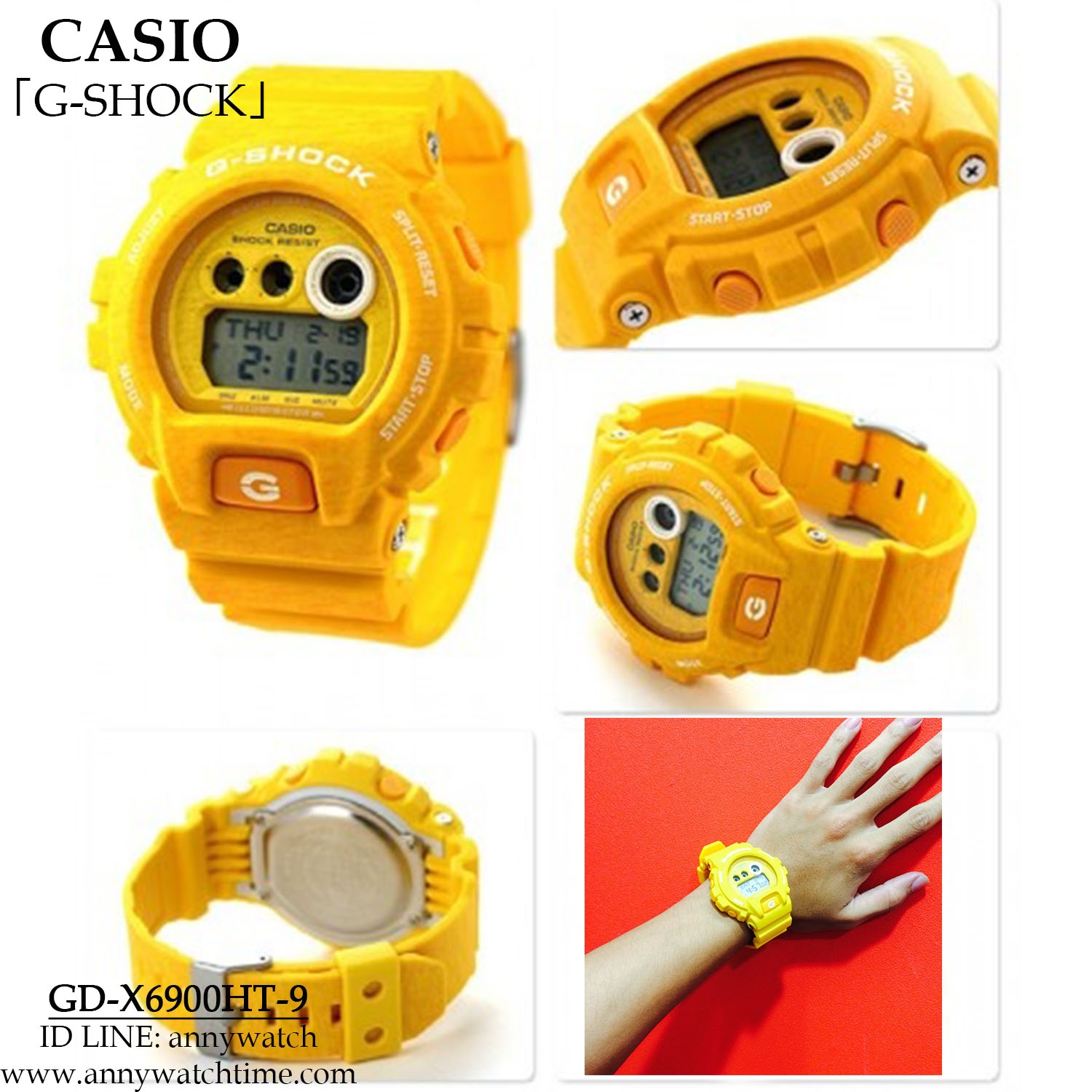 G-SHOCK GD-X6900HT ヘザードカラー イエロー 黄色 楽天市場】カシオ Gショック CASIO G-SHOCK 6900 ヘザードカラー