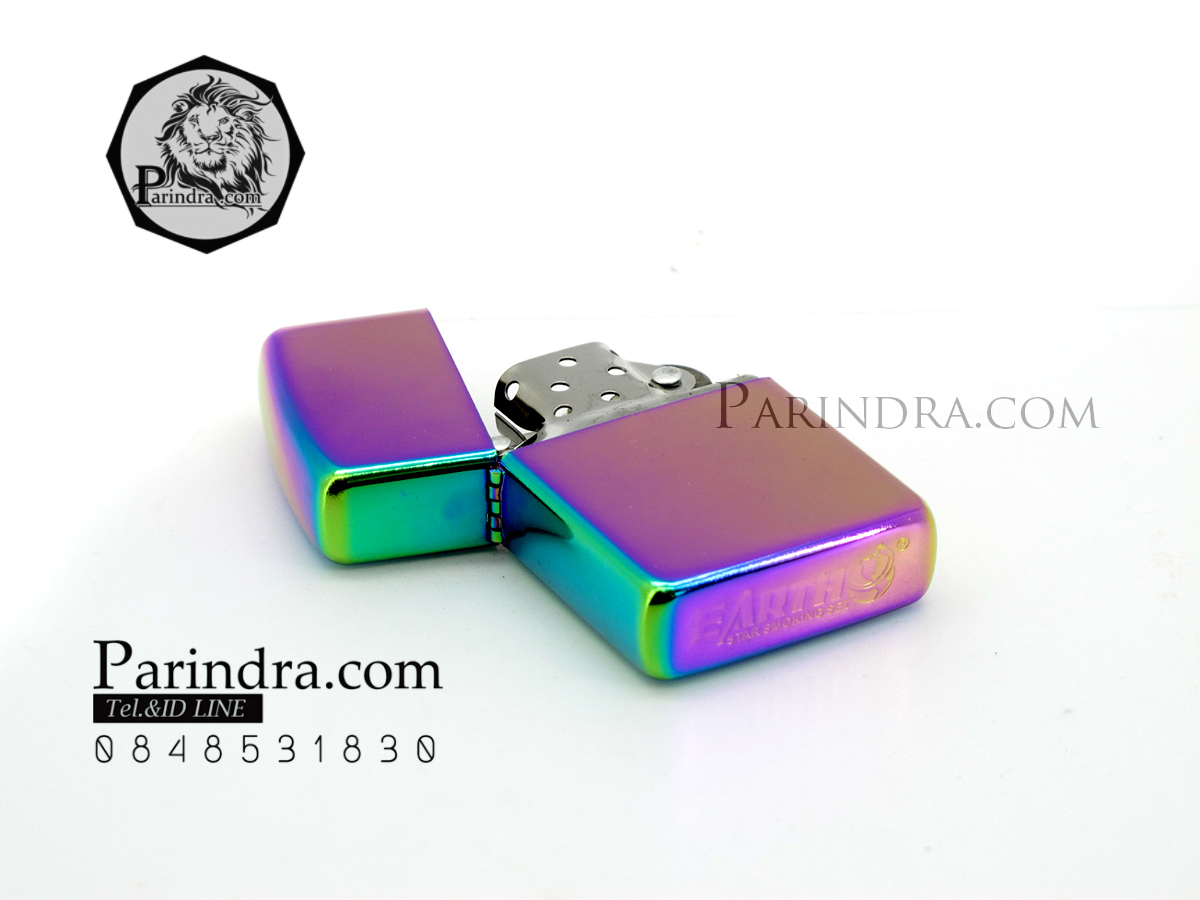 ไฟแช็คน้ำมัน ลายสีรุ้งอะโนไดซ์ เติมน้ำมันรอนสัน