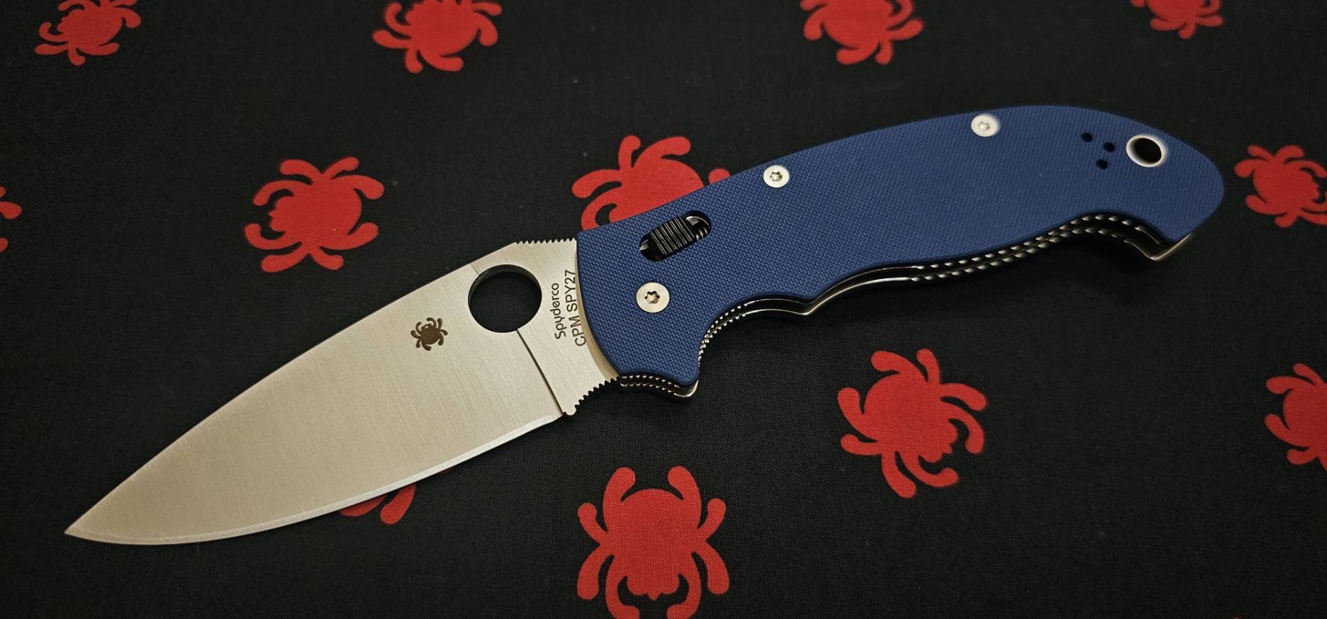 Spyderco Manix 2 XL Ball Bearing Lock Folding Knife 3.85" CPM-SPY27 Satin Plain Blade