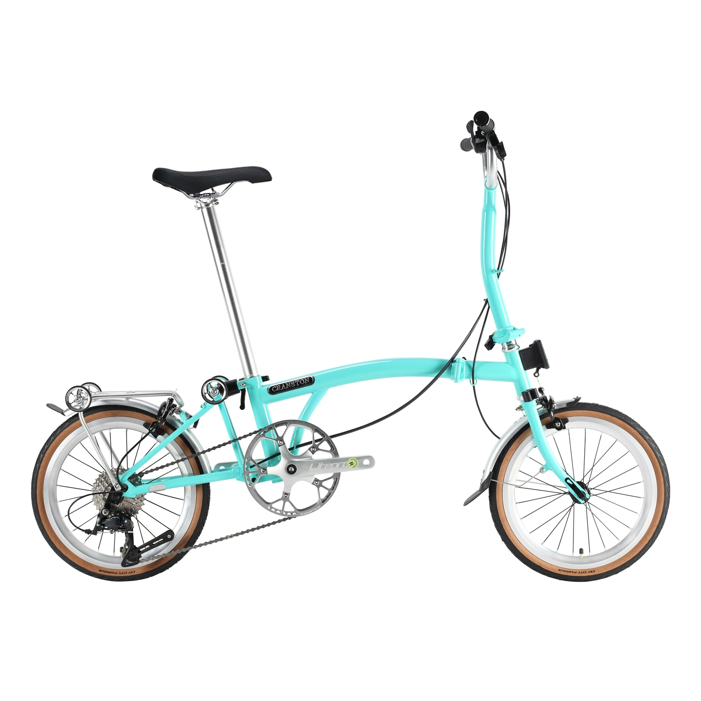 จักรยานพับ Cranston R9 16 นิ้ว 9 สปีด น้ำหนักเบา 12.5kg พับ 3 ทบ ดีไซน์เรโทร 16 สี — ปั่นในเมือง ปั่นไปทำงาน สะดวกพกพา