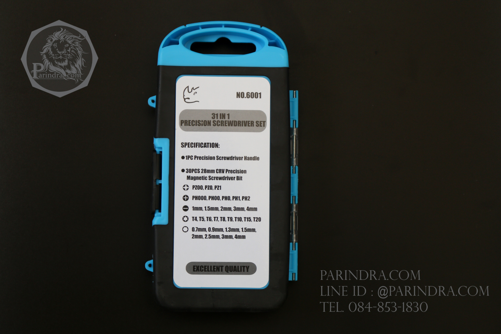 ชุดไขควงอเนกประสงค์ Rhino Brand No.6001 หัวแข็ง 31 IN 1 PRECISION SCREWDRIVER SET (ของแท้)