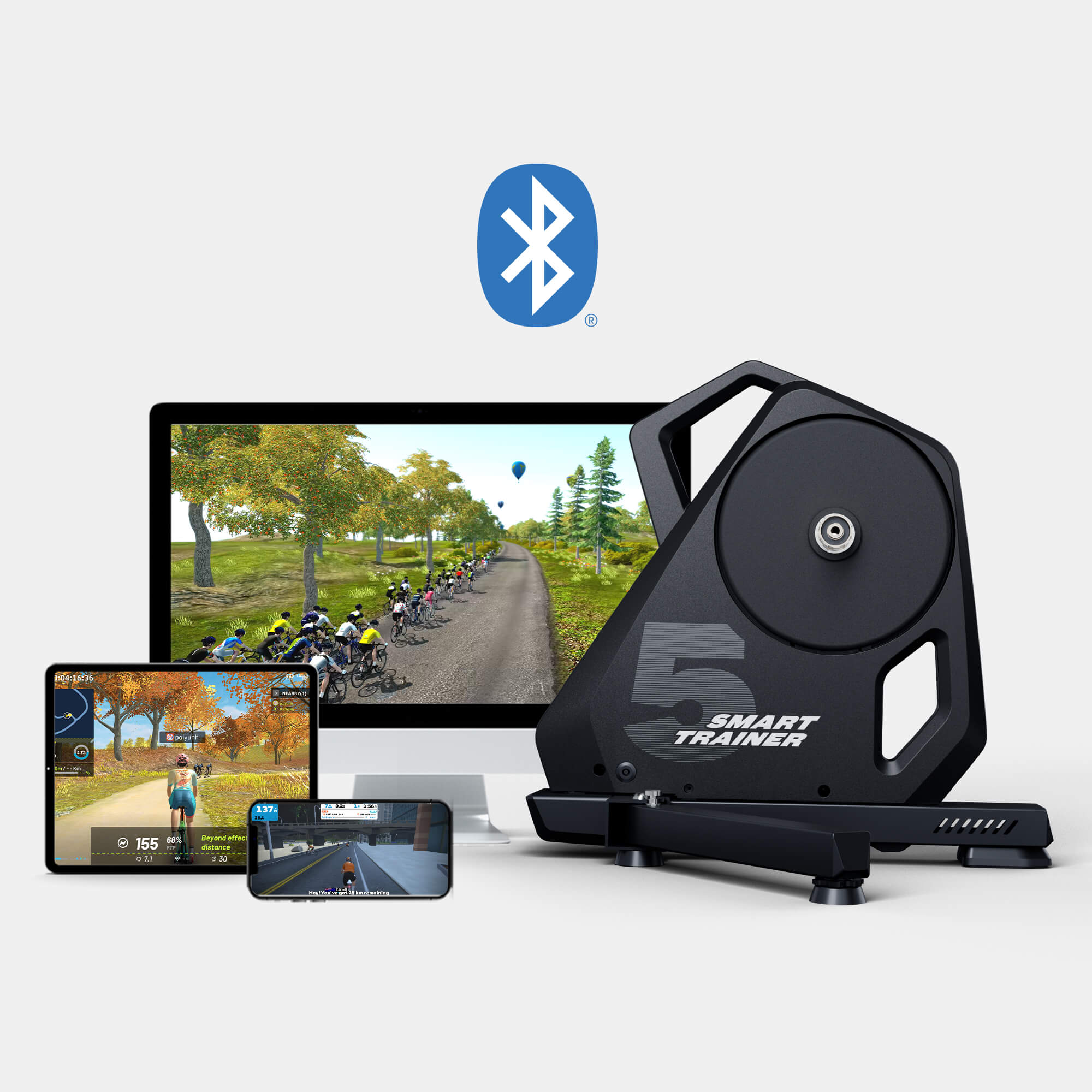 Maijin T500 Smart Indoor Bike Trainer | Self-Powered Direct Drive | 2200W | ±1% Accuracy | เหมาะกับ MTB / Road / Gravel จักรยานไฟฟ้า