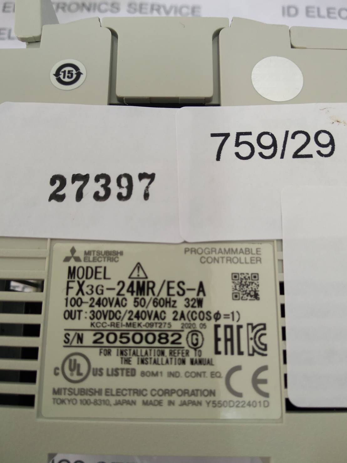 FX3G-24MR-ES-A PLC " MITSUBISHI "