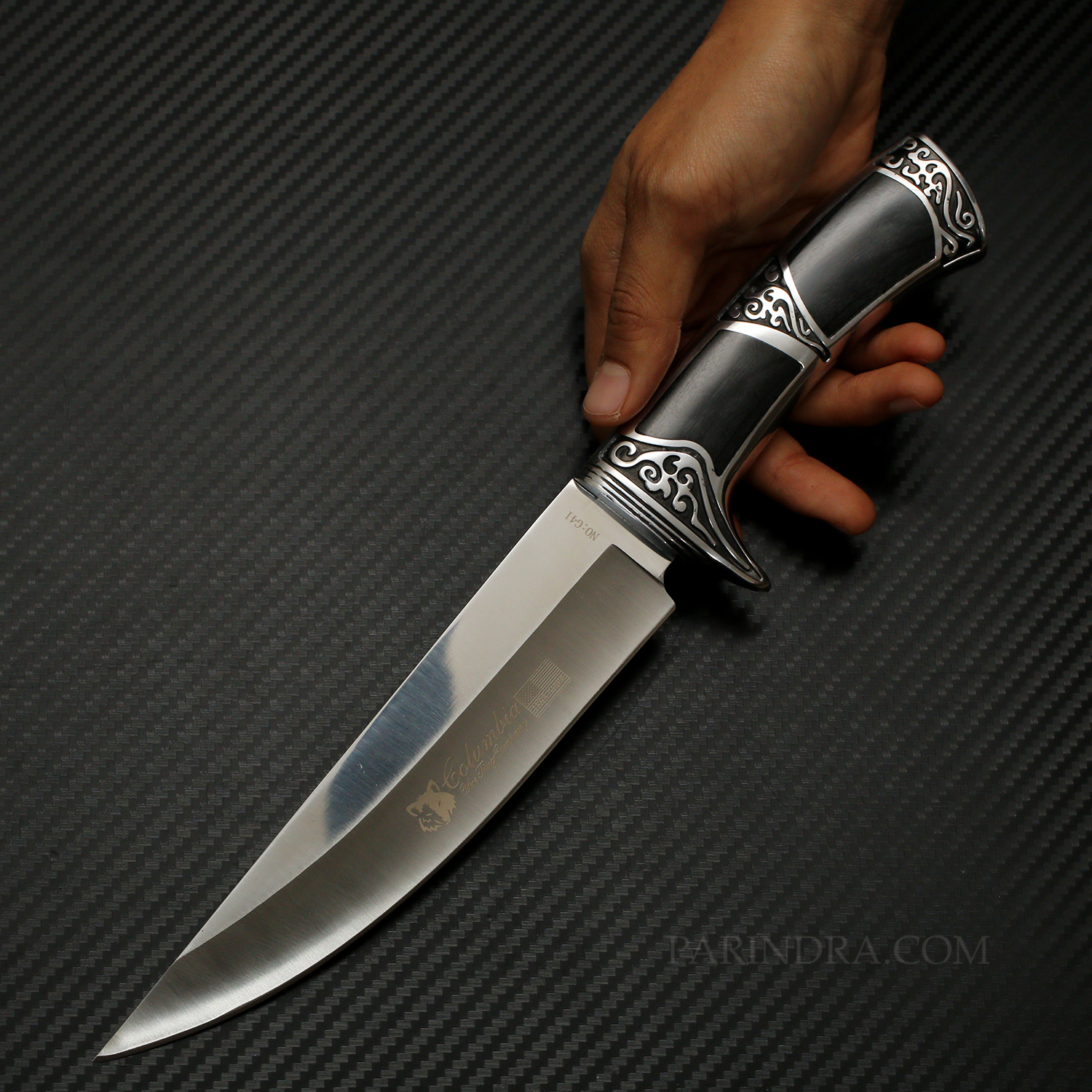 มีดเดินป่า COLUMBIA รุ่น G41 ด้ามลายสวย คมมาก