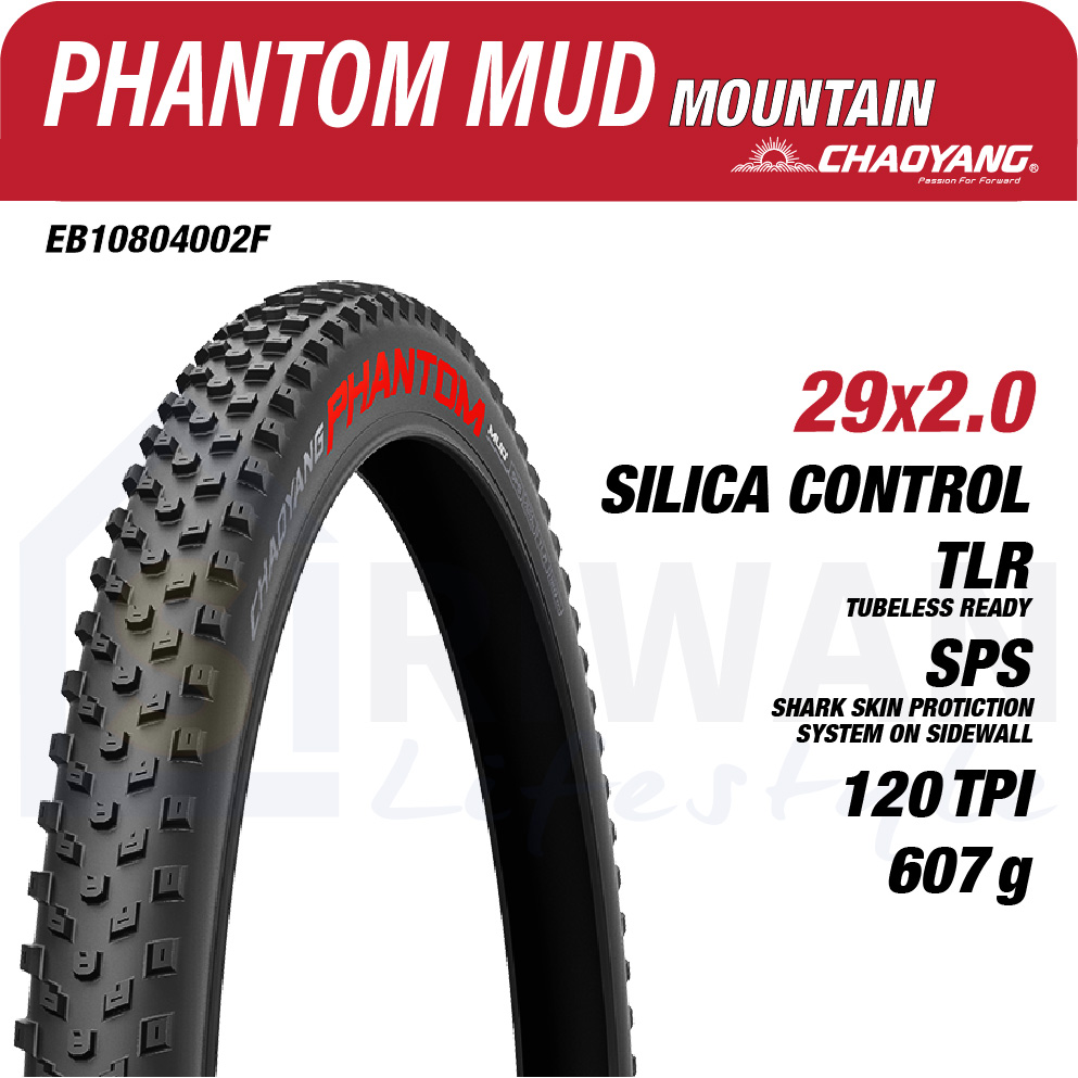 ยางจักรยานเสือภูเขา Chaoyang PHANTOM MUD 29x2.0" สำหรับสภาพโคลน รหัสสินค้า: EB10804002F | H-5236/H-5236TR