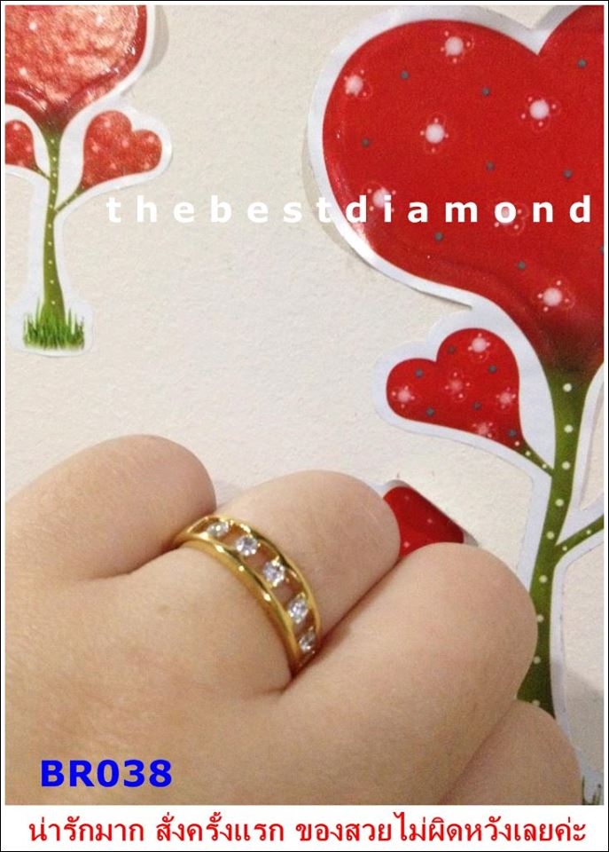 BR038+++แหวนแถวแบบโปร่ง+++โดนใจทุกวัย ทันสมัย ดีไซน์สวยเก๋ ดูโปร่งดีค่ะ