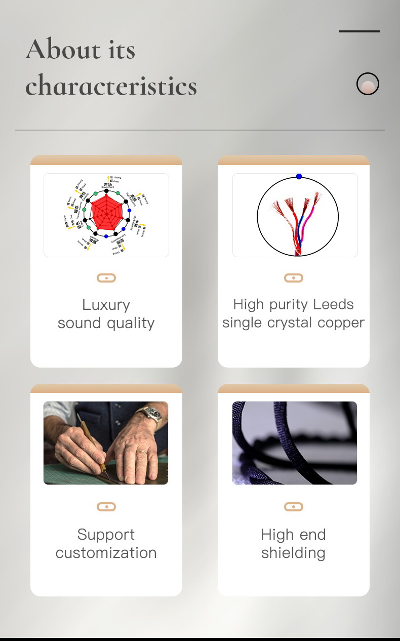 ขาย Hakugei Ashes สายอัพเกรดหูฟัง ทองแดง 6N OCC ผลึกเดี่ยวแบบ Litz