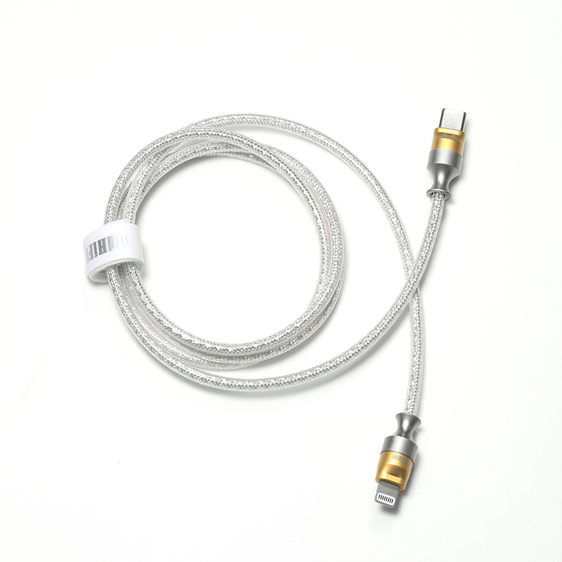 DD TC02L สายชาร์จเร็ว Lightning สายถักคุณภาพแบบพรีเมี่ยม รองรับชาร์จไว 27W ประกันศูนย์ไทย