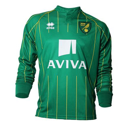 เสื้อนอริช ซิตี้ของแท้ 2015 2016 ทีมเยือนแขนยาว Norwich City Away Shirt L/S 2015 2016