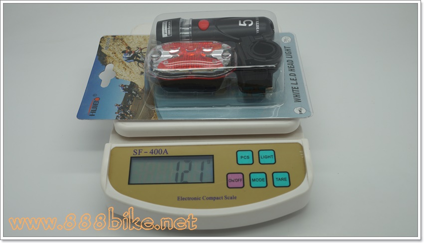 ชุดไฟหน้า 5 เลด+ไฟท้าย 9 เลด fron and rear bike light kit, ledsw2, ไฟหน้า+ไฟท้าย -ไฟชุด