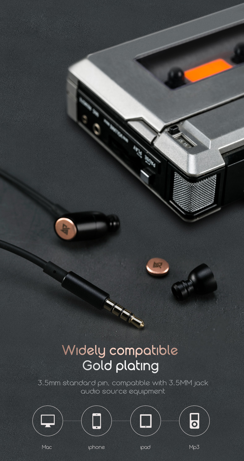 ขาย Auglamour T200 หูฟัง Dynamic พร้อมไมค์ สายทองแดงหุ้มฉนวน TPE