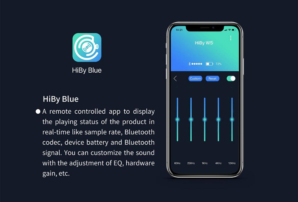 ขาย Hiby W5 Dac-amp ไร้สายชิป Quallcom CSR8675 รองรับ Bluetooth 5.0 , UAT CODEC ตัวใหม่