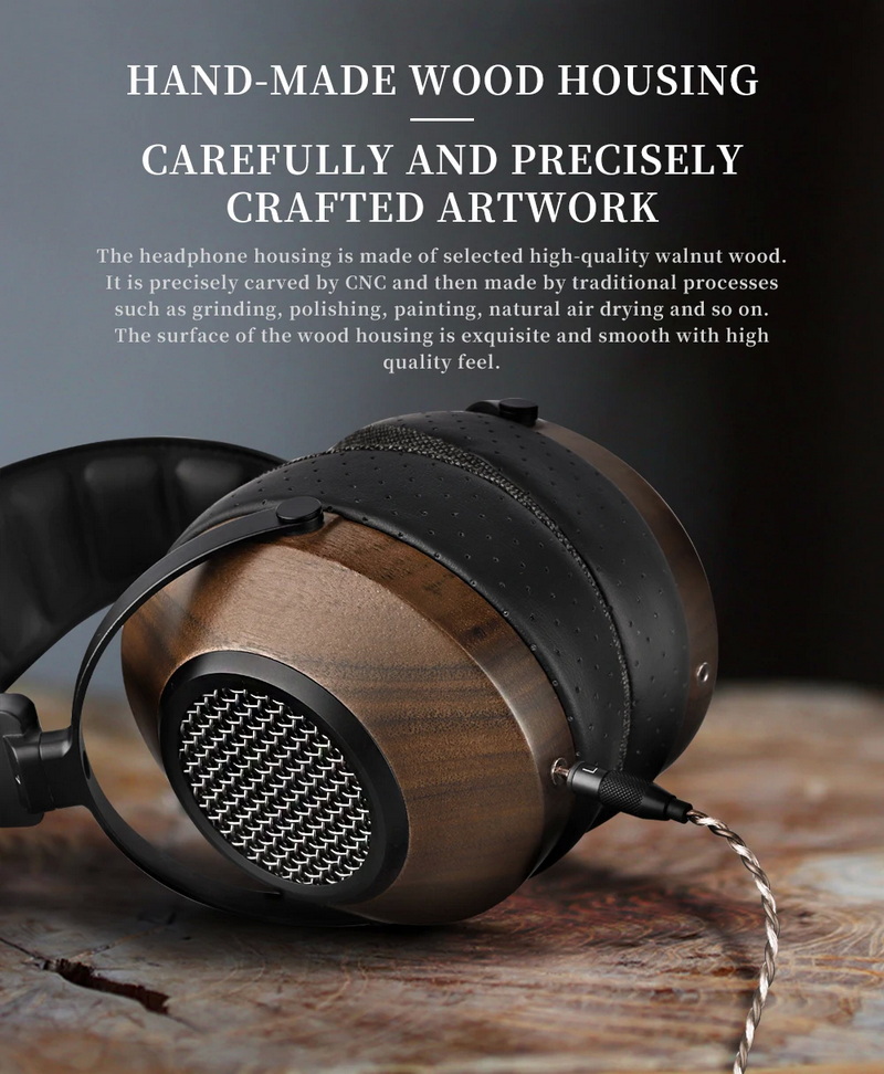 Sivga SV023 หูฟัง Headphone ไดรเวอร์ไดนามิก ไดอะแฟรมชุบเบริลเลียม ไม้แบบเปิดด้านหลัง ประกันศูนย์ไทย