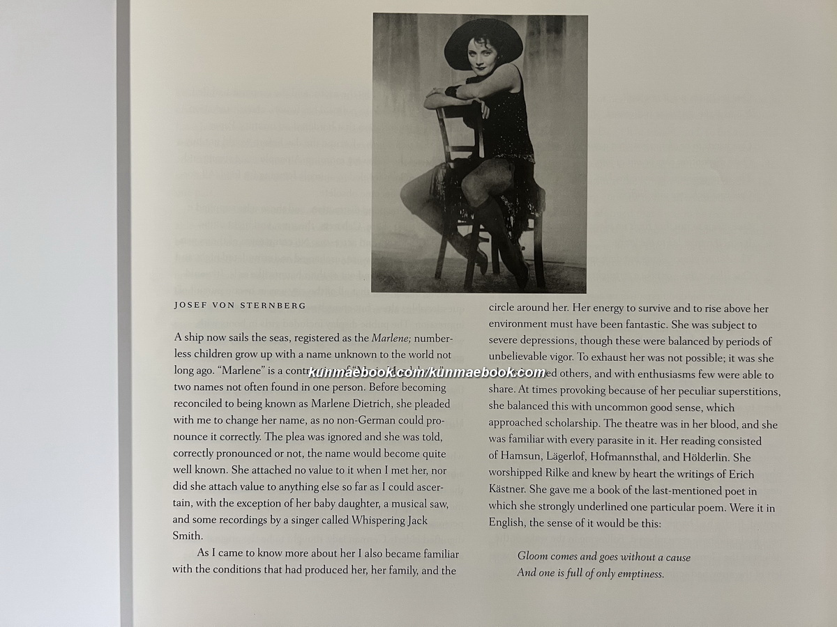 Marlene Dietrich: Photographs and Memories .