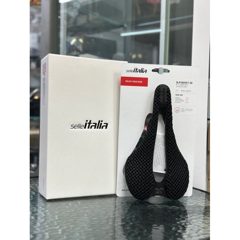 เบาะจักรยาน อานนั่ง SLR BOOST 3D KIT CARBONIO SUPERFLOW 3D Printed รางคาร์บอน S3 130mm ,L3 145mm