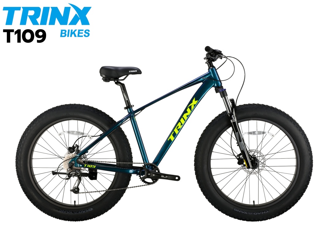 จักรยานล้อโต TRINX FATBIKE T109 ชุดเกียร์ SHIMANO ALTUS 9 สปีด เฟรมอลู วงล้อ 26 นิ้ว, TRINX NEW2024