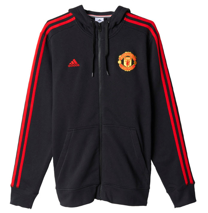 เสื้อฮู้ดแมนเชสเตอร์ ยูไนเต็ด Manchester United Core Full Zip Hoody Black