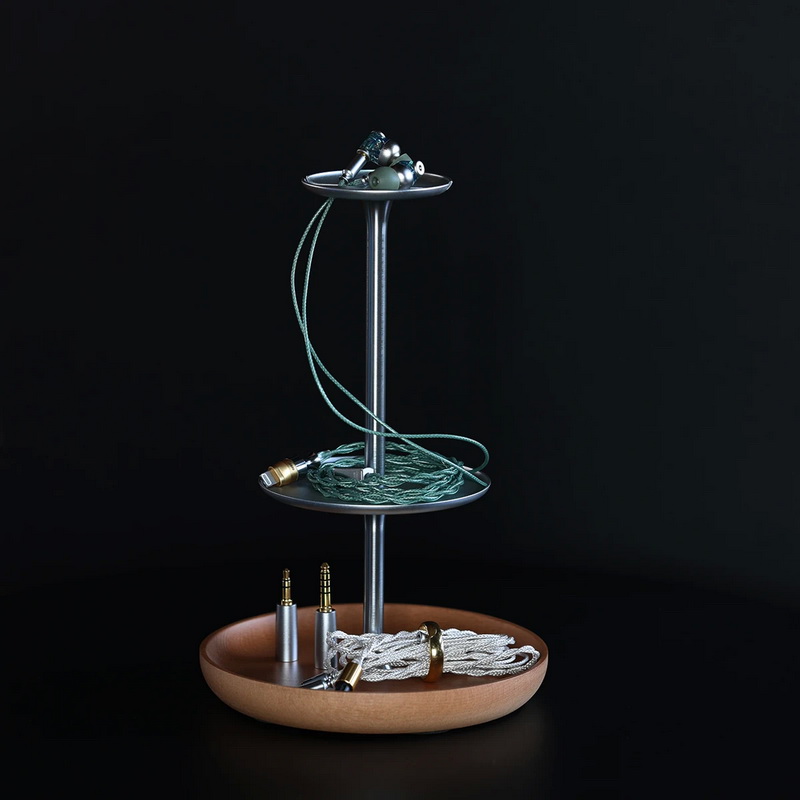 DD HS210 ขาตั้งหูฟังเอียร์บัด ฐานทำจากไม้ ดีไซน์สุดล้ำไม่ซ้ำใคร