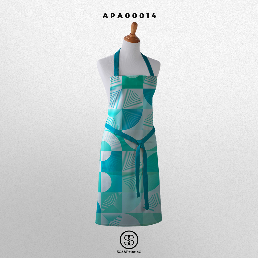 ผ้ากันเปื้อน พิมพ์ลาย Circle I รหัส APA00014 #ผ้ากันเปื้อน #SOdAapron #SOdAHome