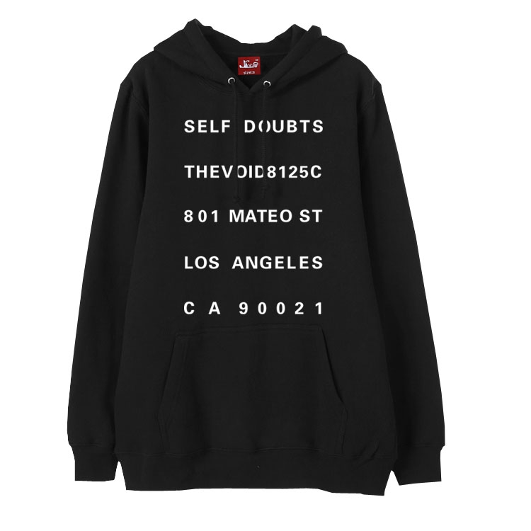 เสื้อฮู้ด (Hoodie) Self Doubts แบบ Mark