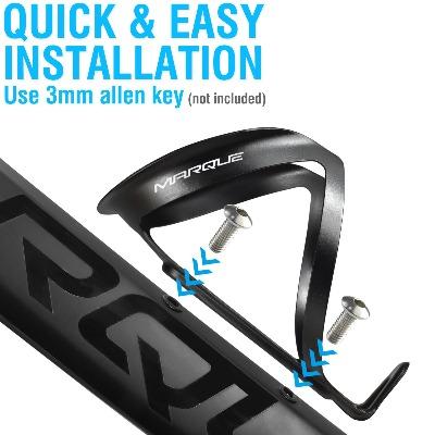 โครงกระติกจักรยาน ขากระติกอลูมิเนียม MARQUE Aluminum water bottle Lite and Classic