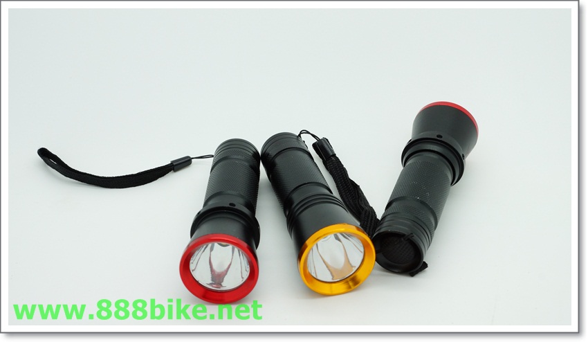 ไฟหน้าจักรยาน 17 Watt ขอบสีแดง ขอบสีทอง LEDSW1