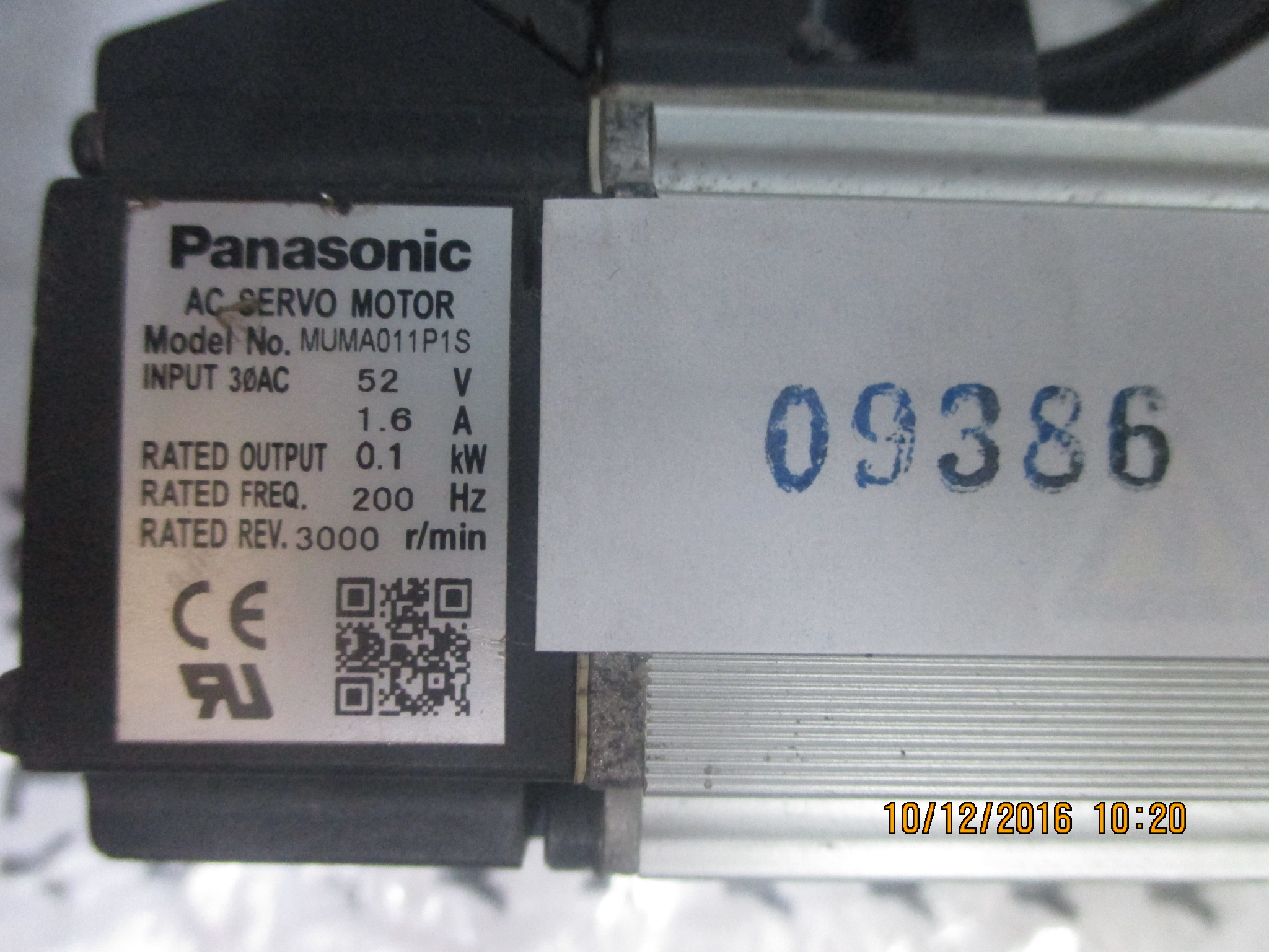 SERVO MOTOR “ PANASONIC ” รุ่น MUMA011P1S