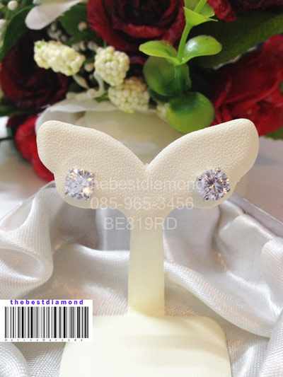 ==BE819RD+++ต่างหูเพชรcz แบบล้อม 2 in 1+++ต่างหูสุดเก๋ ใส่ได้ 2 แบบ แบบเพชรล้อม หรือ หมุดธรรมดา คุ้มสุดๆๆ เพชรสวยมากๆๆ ดีไซน์เลิศ หรู